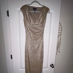 Gold Chaps Evening Dress